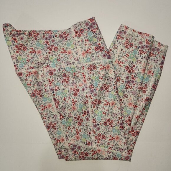 EVCR Evolution And Creation High Rise Leggings S Floral Crop Pockets Activewear - Picture 6 of 6
